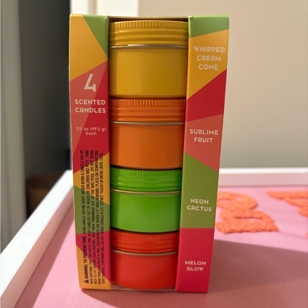 Opalhouse Scented Candles Set - Yellow, Orange, Green